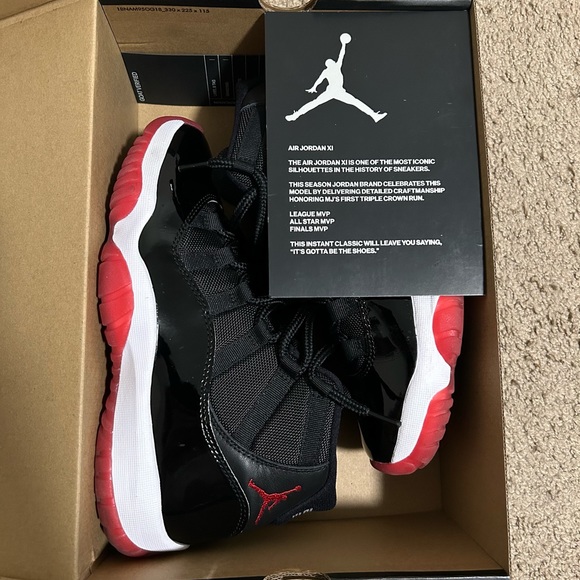 Men’s Jordan Bred 11s - Picture 7 of 7